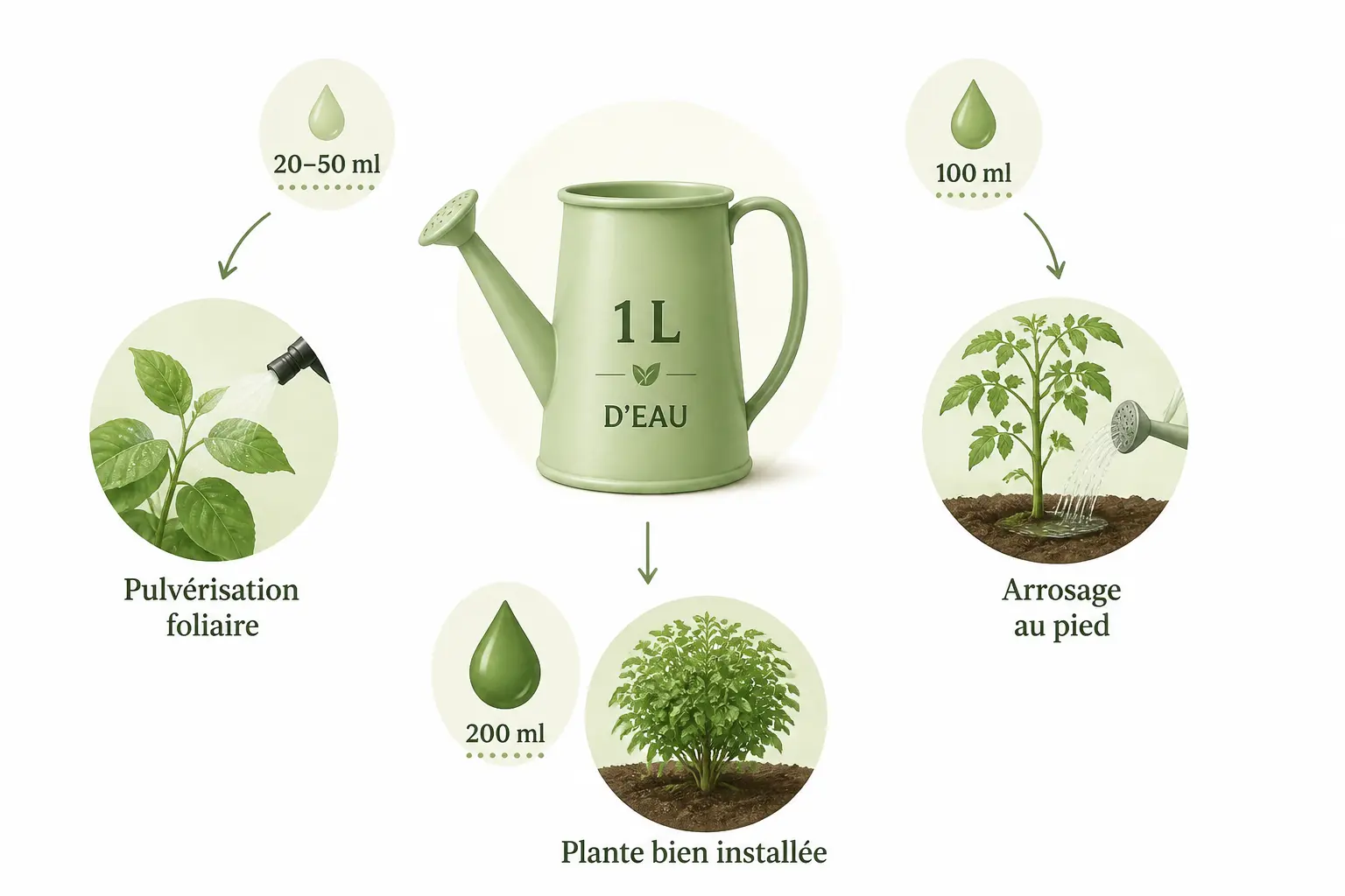 Quel dosage de purin d’ortie pour 1 L d’eau selon l’usage ?