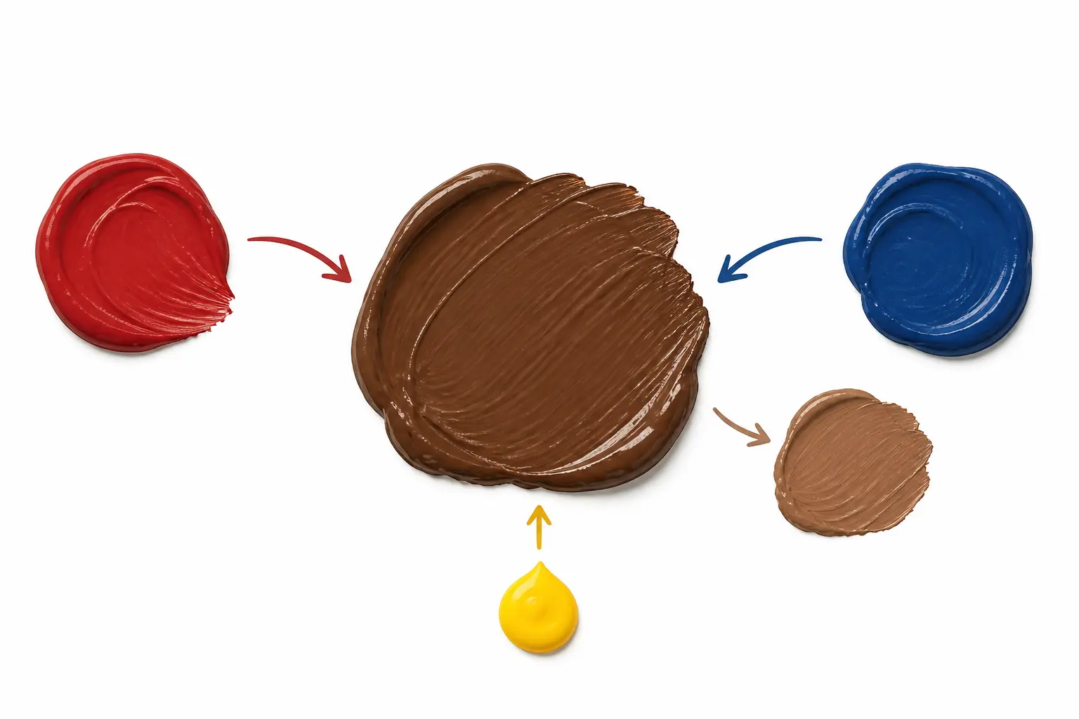 Quel mélange fait le marron en peinture ? Réponse rapide