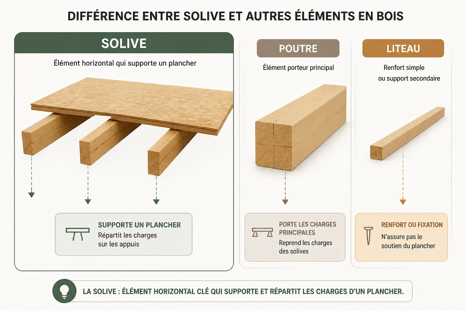 Avant de commander, vérifiez si vous avez bien affaire à une solive en bois