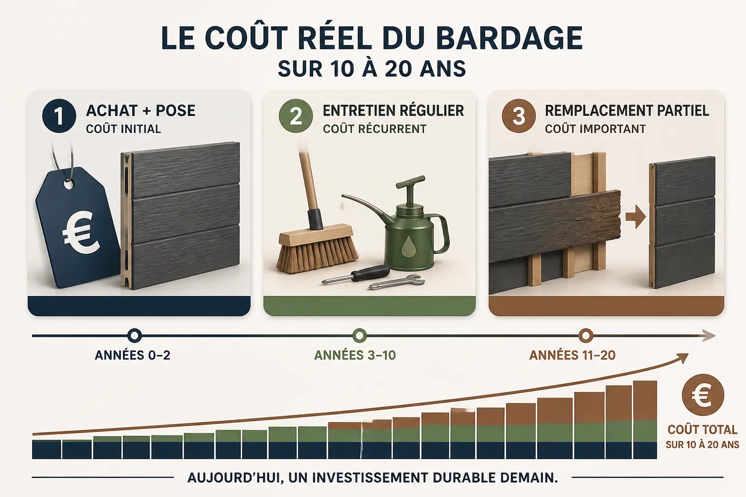 Prix réel sur 10 à 20 ans : ce que vous payez à l’achat, à l’entretien et au remplacement