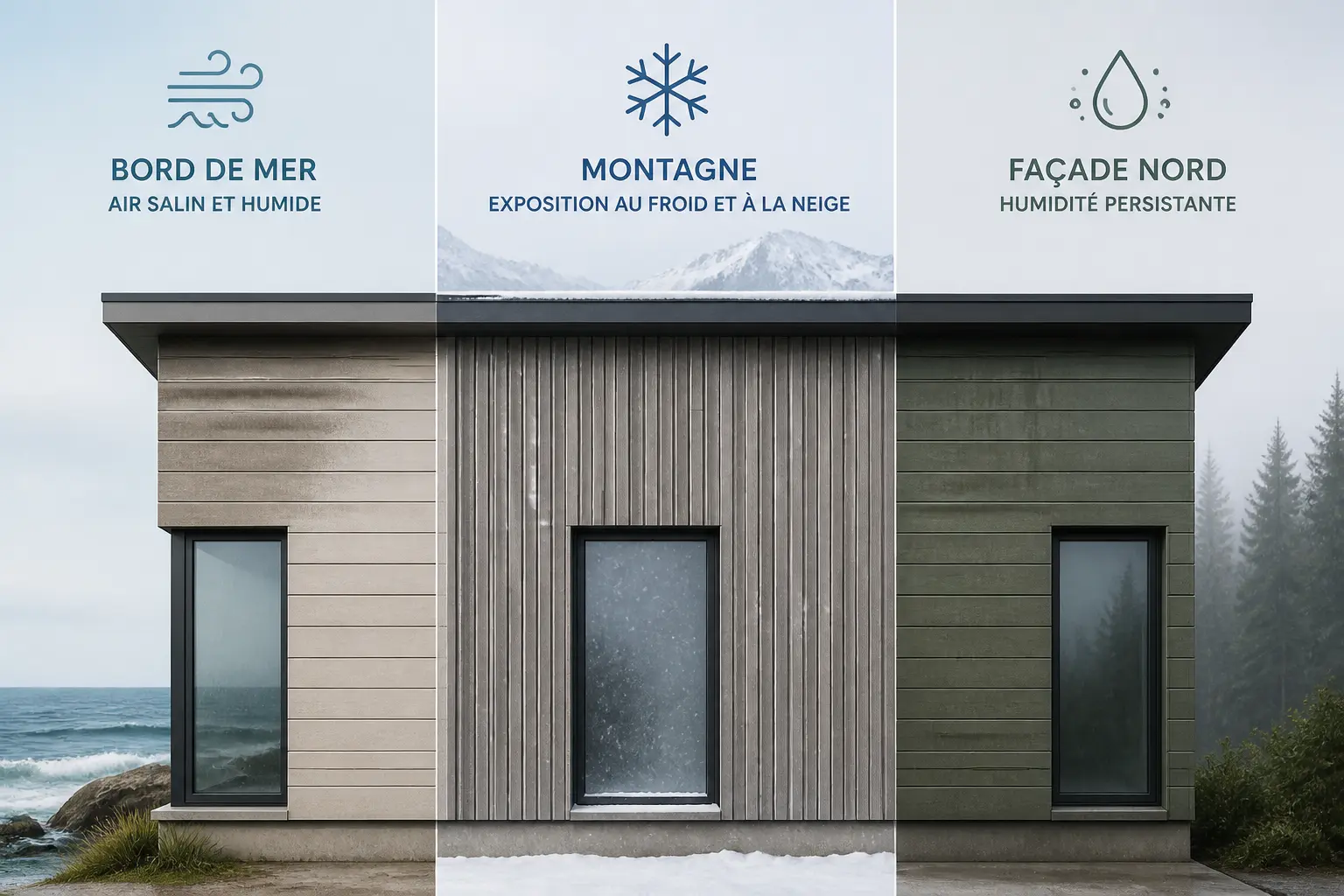 Le bon matériau selon votre façade : climat, exposition, pose et règles locales