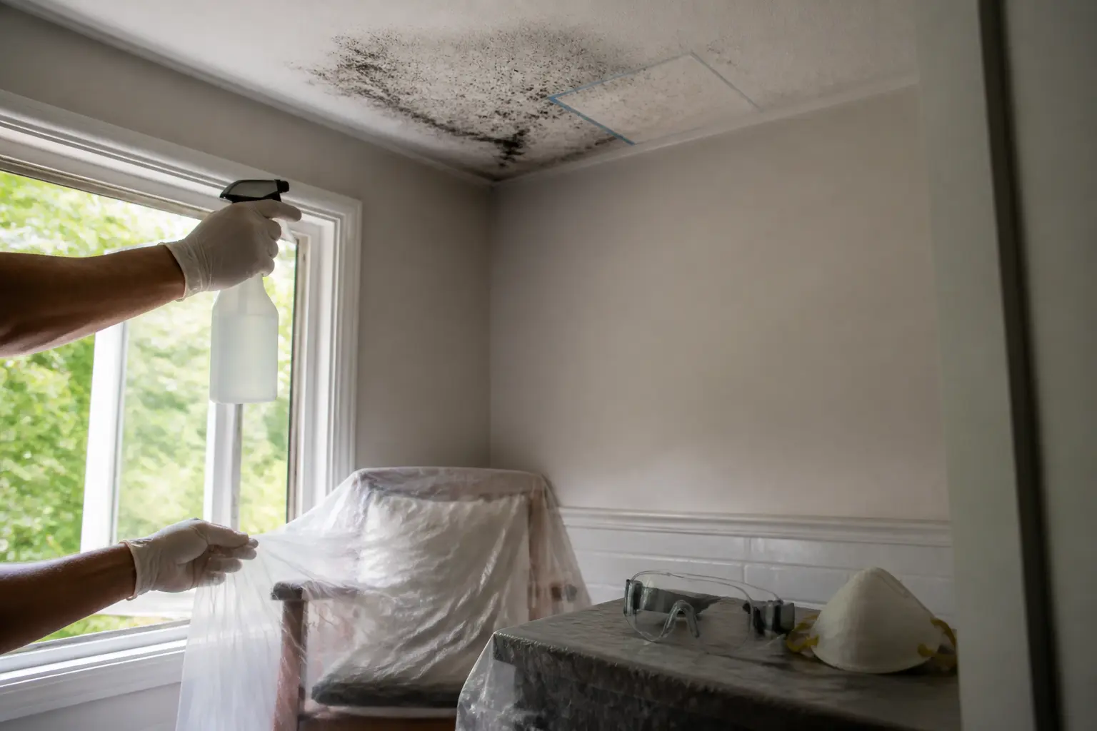 Comment stopper les moisissures au plafond sans aggraver les dégâts