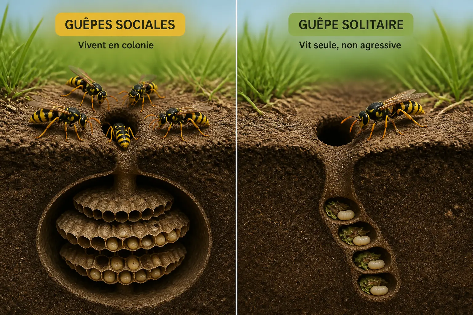 Guêpe de terre : de quel insecte parle-t-on vraiment ?