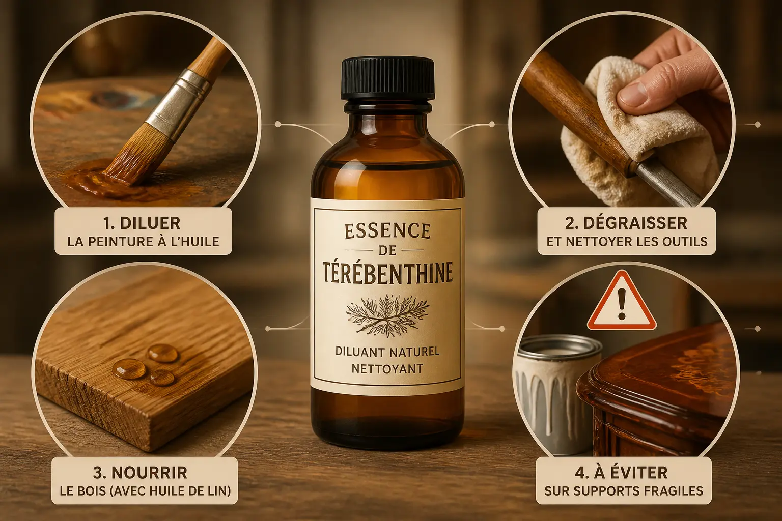 À quoi sert ce solvant naturel dans la maison, l’atelier et sur le bois ?